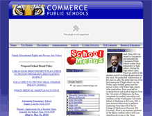 Tablet Screenshot of commercetigers.net